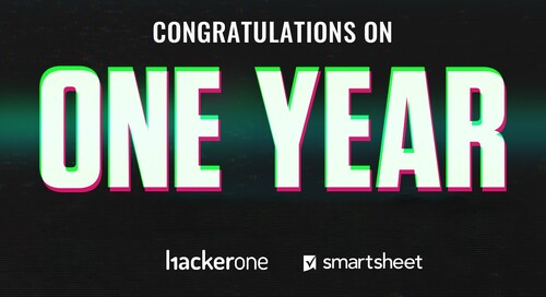 Smartsheet Celebrates One Year with HackerOne